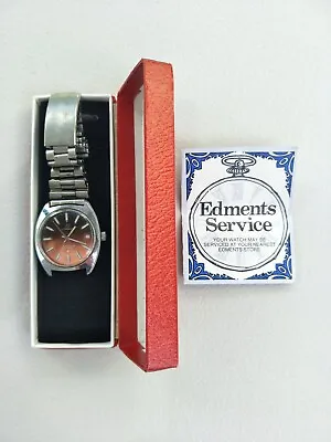 Coronet Swiss Made Manual Wind 17 Jewels Incabloc Watch - Working Rose Dial • $100