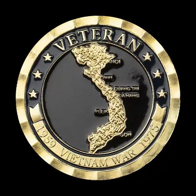 Coin Decoration Commemorative Souvenir 1959-1975 Vietnam War Challenge Gold Gift • $0.99