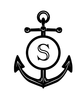 Custom Monogram Decal Oracal 651 Permanent Vinyl - Decor Home Many Sizes Anchor • $1.99