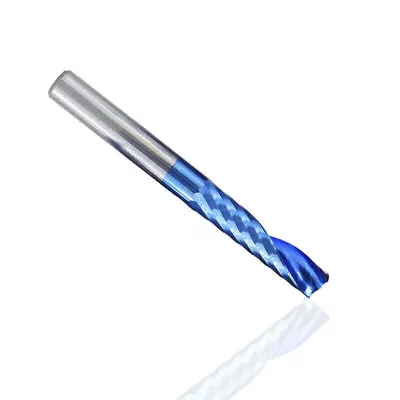 Spiral End Mill Carbide Slot Drill Blue Coated Router Bit Single Flute 4/6/8mm • $15.34