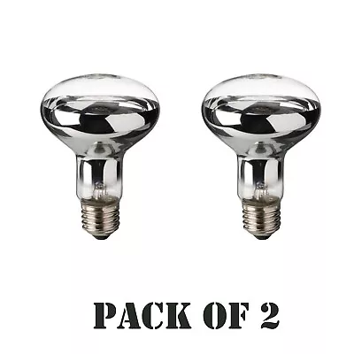 Light Bulbs Pack Of 2 R80 70W Halogen Reflector Dimmable E27/ES White Warm Bulb • £4.75