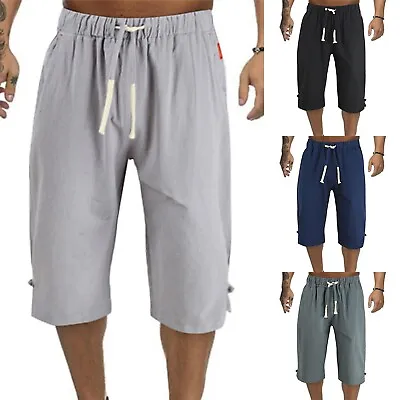 Sport Pants Men Shorts Elastic Waist Drawstring Fashion Gym Fitness Workout • $25.27