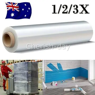 120M Protection Floor Carpet Protector Film Plastic Protection Dust Cover AU • $19.99