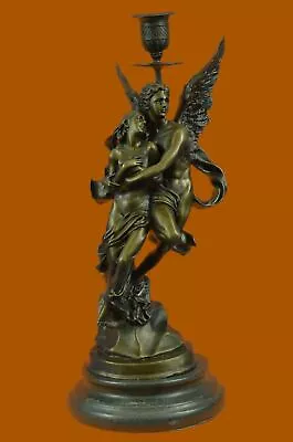 Close Out Marble Bronze Sculpture Angel   Psyche And Eros   Statue Figure • $149.50