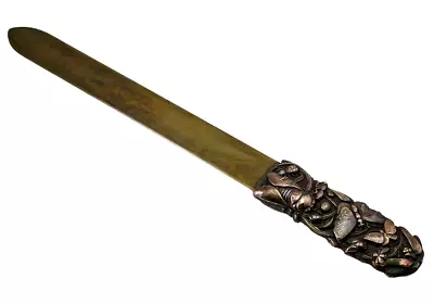 £250 • Buy Antique Japanese Meiji Period Mixed Metal Insect Letter Opener / Page Turner