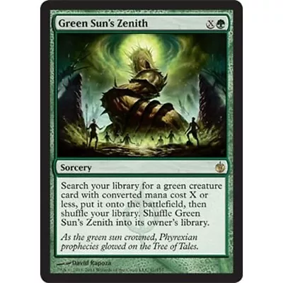 MTG Green Sun's Zenith Mirrodin Besieged LP • £7.50