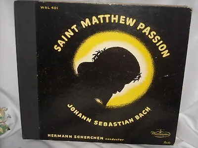 J.s. Bach: St. Matthew Passion Wal 401  '53 Westminster  4lp Classical Scherchen • $35