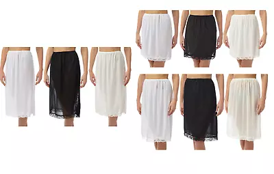 £8.99 • Buy UK Ladies Marlon Half Slip Underskirt Cling Resist 18 24 27  Length Womens 12-26
