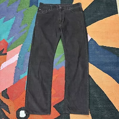 GANT Jason Corduroy Trousers Pants Regular Fit Brown Size Mens W34 L32 • £34.95