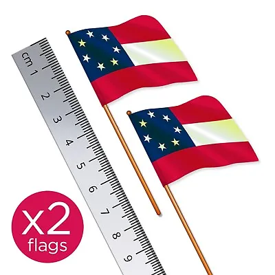 £5 • Buy 2 X FLAGS US Civil War South 7 States (Quality) 1:32 Scale Britains Style ACW