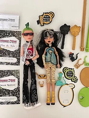 Monster High Doll Cleo De Nile Deuce Gorgon First Wave 2009 Lot Glove Pets Diary • $219.99