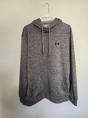 Under Armour Fleece Lined Gray Sweatshirt Funnel Neck Size XL Loose  • $16.45