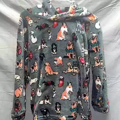 Vera Bradley Pajamas Hoodie Top And Bottoms Holiday Dogs Set.** • $50