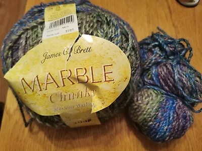 James C Brett 200g + 70g Ball Marble Chunky Acrylic Knitting Crochet Wool MC3 • £9