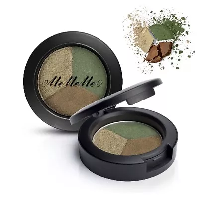 Professional TRIO EYESHADOW PALETTE Satin Matte Shimmer Green Eye Makeup Compact • £4