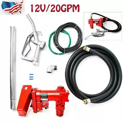 High Quality Fuel Transfer Pump 12 Volt 20 GPM Diesel Gas Gasoline Kerosene • $188.99