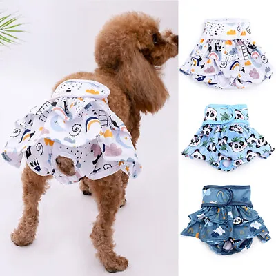 $4.39 • Buy Small Dog Pet Female Nappy Diaper Shorts Season Sanitary Pants Undies Underpants
