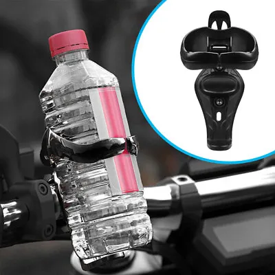 Bike Motorcycle Beverage Cup Holder Mount Drink Water Bottle Black Accessories • $5.13