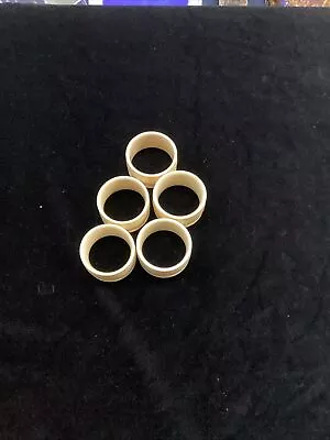 Bone/Antique/Napkin Ring Holders - Round / Set Of 5 • $15