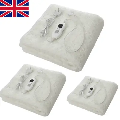 Electric Blanket Single Double King Heated Bed Under Warmer Blanket Washable • £16.95