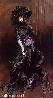 Giovanni Boldini Marchesa Luisa Casati  Handmade Oil Painting Repro • $99