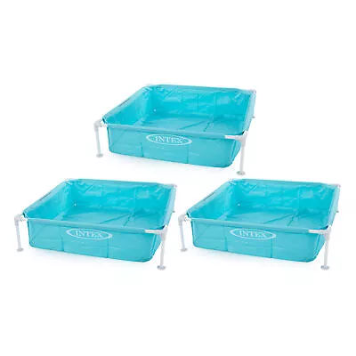 Intex Mini Frame Kiddie 4 X 4 Foot Beginner Frame Pool Blue (Open Box) (3 Pack) • $57.99