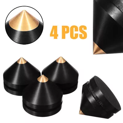 4X 23mm HIFI Speaker Isolation Spike Cone Stand Base Pads Kits • $21.22