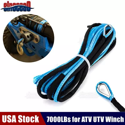 3/16  X 50' Synthetic Winch Rope Line Recovery Cable For Hawse Fairlead 7000 LBs • $18.95