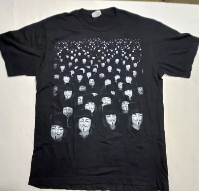 V For Vendetta Movie Promo Black T-Shirt Size XL Rare DC Changes • $45