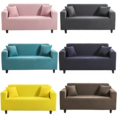 $10.99 • Buy Elastic Jacquard Fabric Sofa Cover Stretch Loveseat Sofa Couch ArmchairSlipcover
