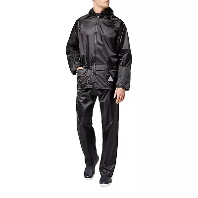 Result Mens Heavyweight Waterproof Rain Suit (Jacket & Trouser Suit) RW3238 • £22.49