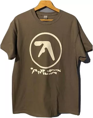 Aphex Twin Brown T-Shirt Vintage Y2K Graphic 100% Cotton Men Shirt S-5XL 102673 • $17.99