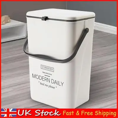 Waste Bin Rectangular For Kitchen Counter Top Or Under Sink Cleaning Convenience • £18.49
