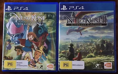 Ni No Kuni Remastered And Ni No Kuni II: Revenant Kingdom PAL PS4 (BUNDLE) • $42