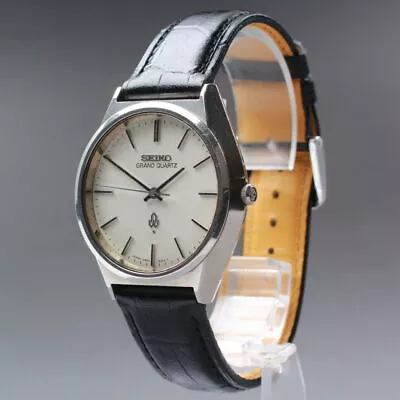 [Exc+5] Seiko Grand Quartz 4840-8110 Men's Watch Silver Dial Japan Vintage • $474.80