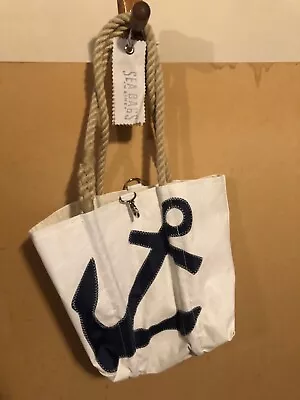 NEW Anchor W/ Clasp  - Sea Bags Maine  Bags Beach Approx. 11x11x5  Sailcloth  • $135