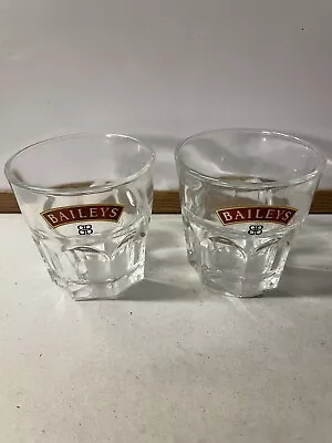 Baileys Original Irish Cream Small Glasses X2 185ml Collectible Barware • $19