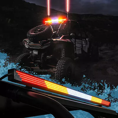 28  Off-Road LED Chase Light Bar UTV Turn Signal Brake Tail Light 8 Strobe Mode • $79.99