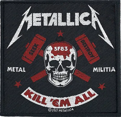 £2.99 • Buy Metallica - Metal Militia Patch 10cm X 10cm