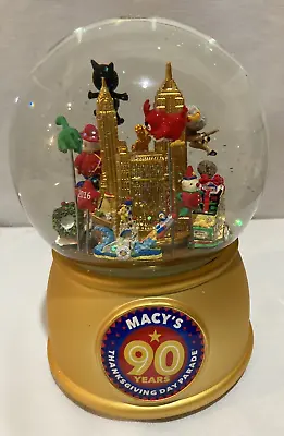 2016 Macy's Thanksgiving Day Parade Musical Water Snow Globe 90 Anniversary Box • $55