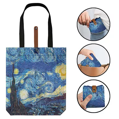 Oil Painting Van Gogh Print Tote Bags Reusable Shopping Bag For Groceries B_ff • $4.05