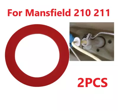 Hassle Free Red Toilet Seal Replacement For Mansfield 210 And 211 Set Of 2 • $7.76