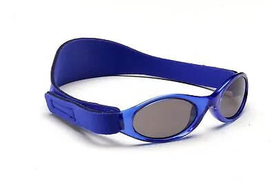 Baby Banz Sunglasses 100% UV Protection Soft Neoprene Band Blue Children 6-18m • £11.45