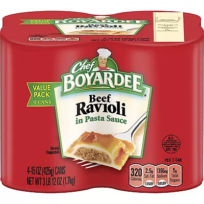 Beef Ravioli 15 Oz 4 Pack • $10.93