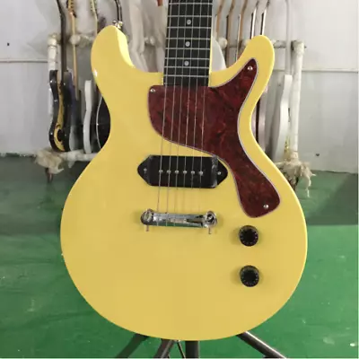 Custom Junior Electric Guitar TV Cream Yellow P90 Pickups Guitar Free Shipping • $265.88