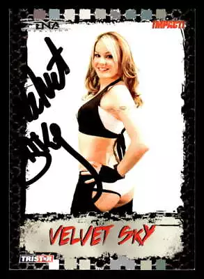2008 TRISTAR TNA Impact! Velvet Sky In-Person Autograph #51 NM-MT+ XX1951 • $3.99
