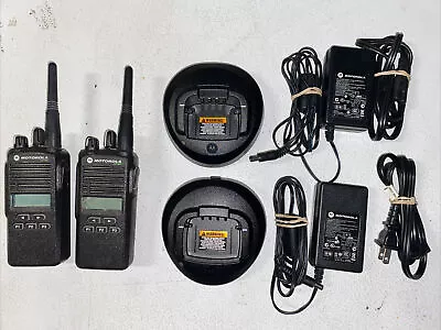 2 Motorola CP185 435-480 MHz UHF Portable Radios • $275