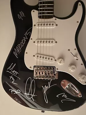 Maroon 5 Signed Guitar Adam Levine Autographed Guitar With Inscription + Band • $1200