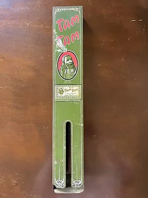 RARE Antique Vintage TAM TAM Tobacco Cigarette Rolling Papers Dispenser Tin • $157.50