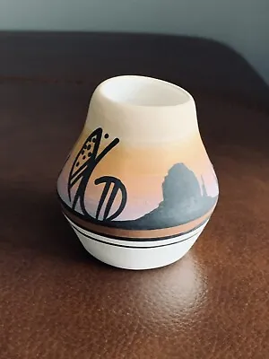 Navajo Small Vase - Monument Valley Skyline (Produced By Navajo Craftsman) • £6